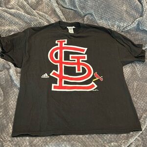 EC Adidas, St. Louis Cardinals, MLB, baseball T-shirt, black and red size XL